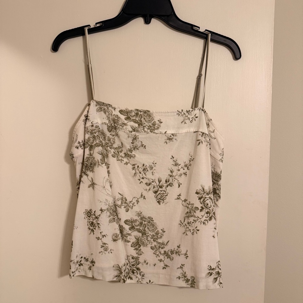 Antonio Melani White and Olive Tank